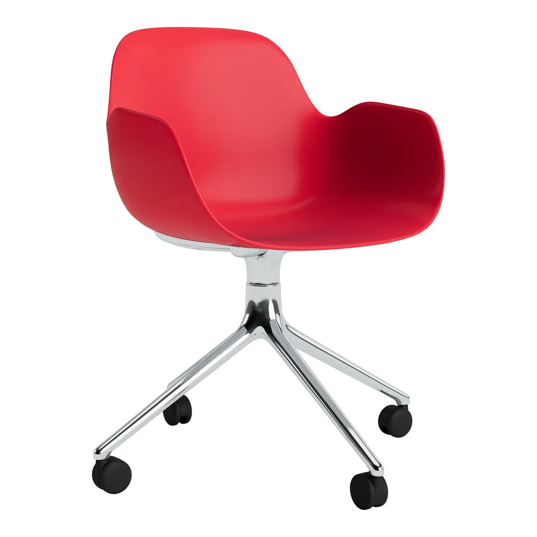 Form Armchair - 4W Swivel Base