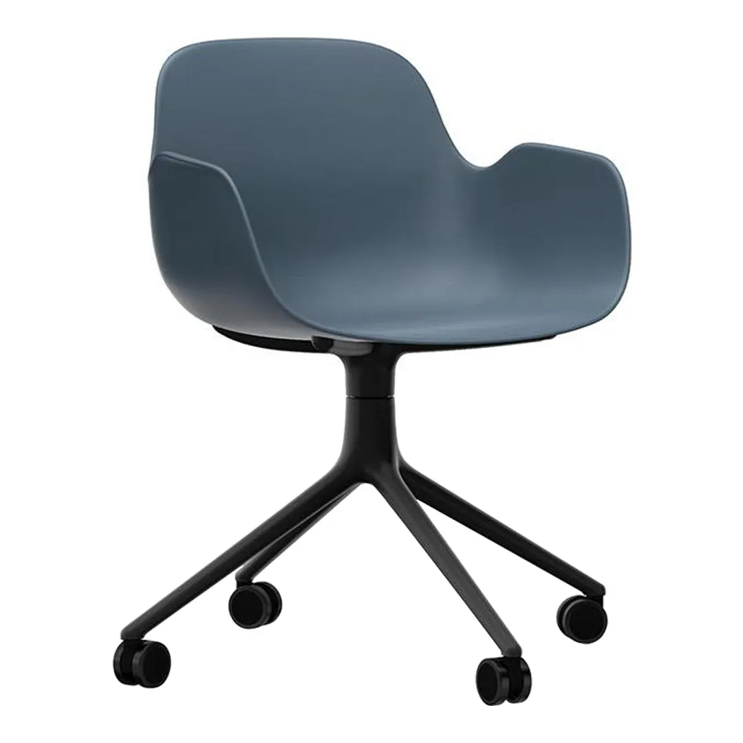 Form Armchair - 4W Swivel Base