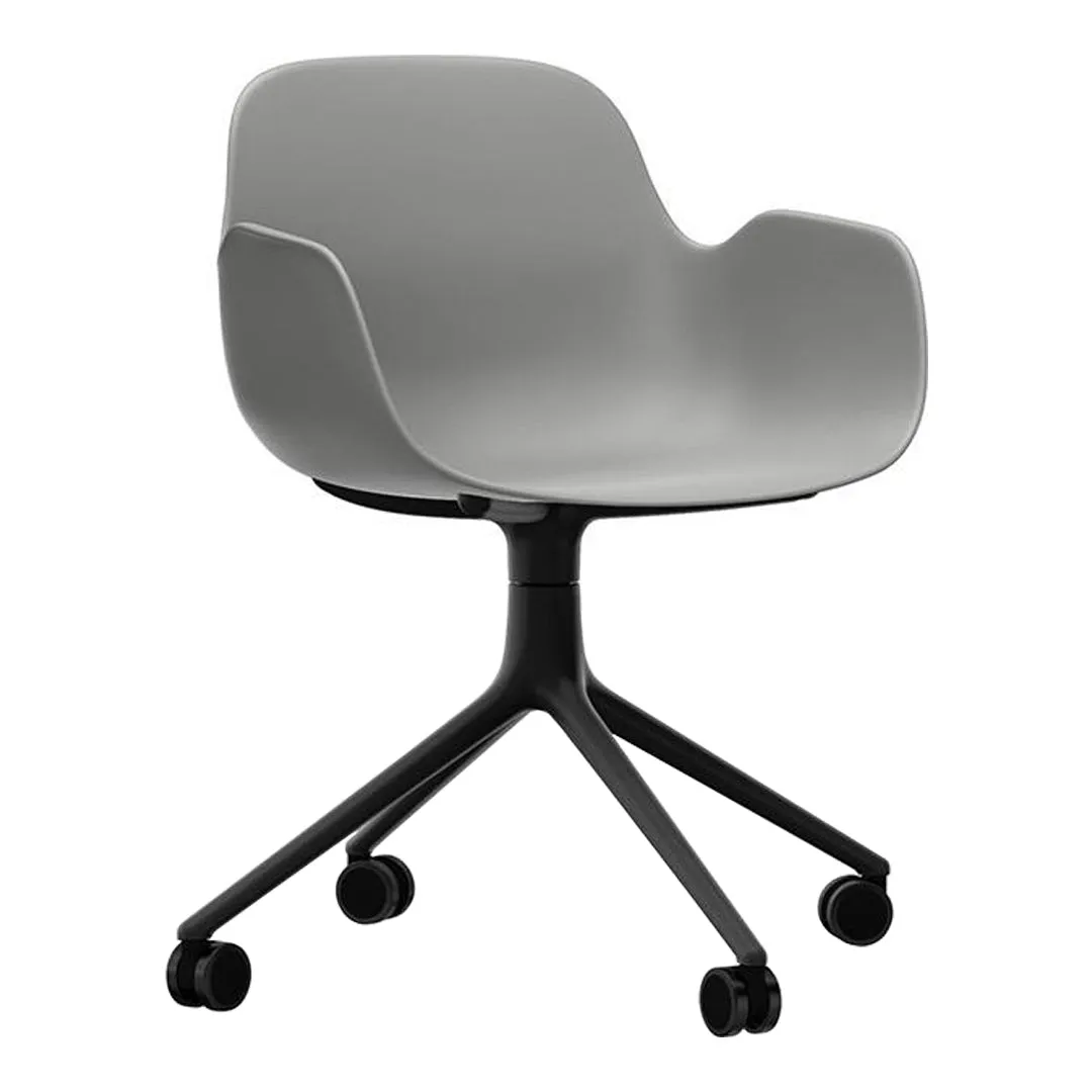 Form Armchair - 4W Swivel Base