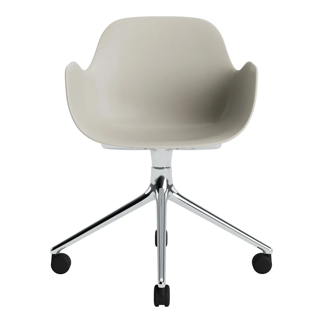 Form Armchair - 4W Swivel Base