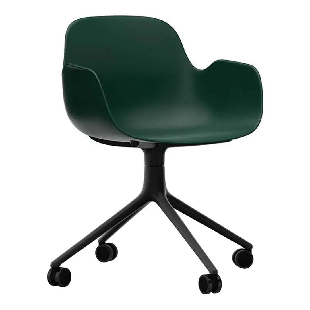 Form Armchair - 4W Swivel Base
