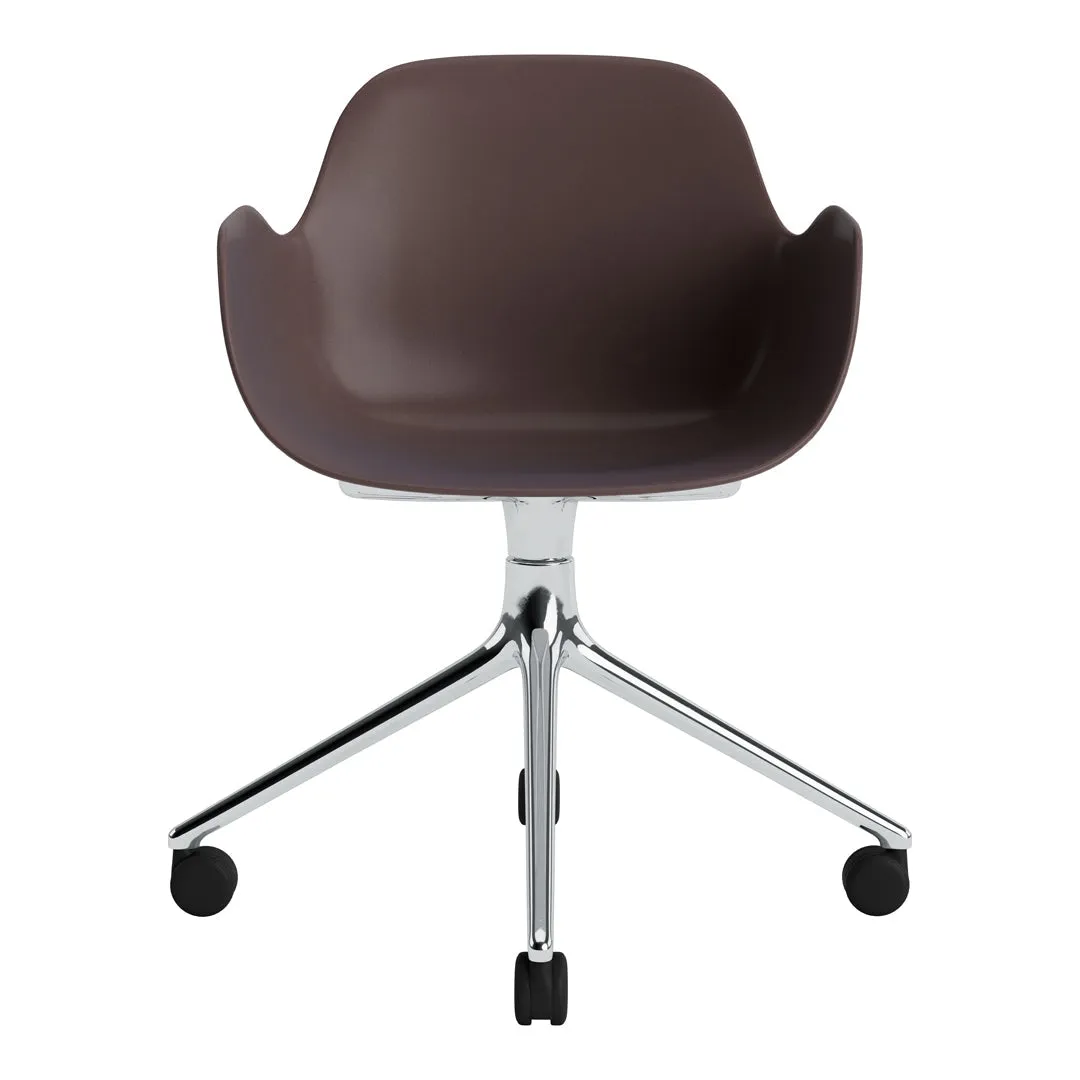 Form Armchair - 4W Swivel Base