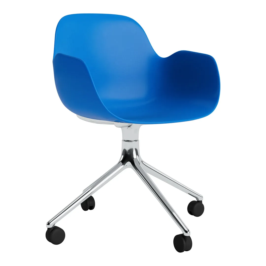 Form Armchair - 4W Swivel Base