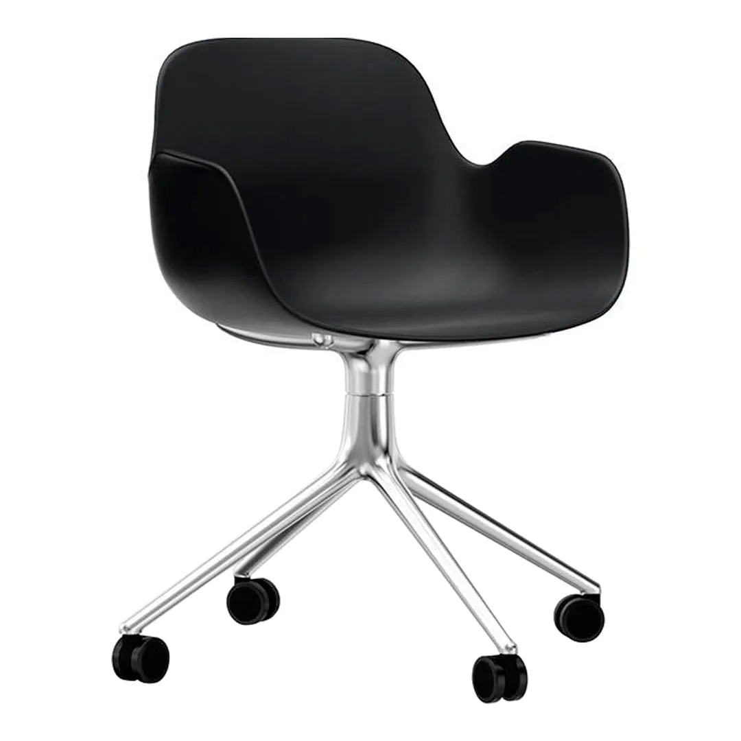 Form Armchair - 4W Swivel Base