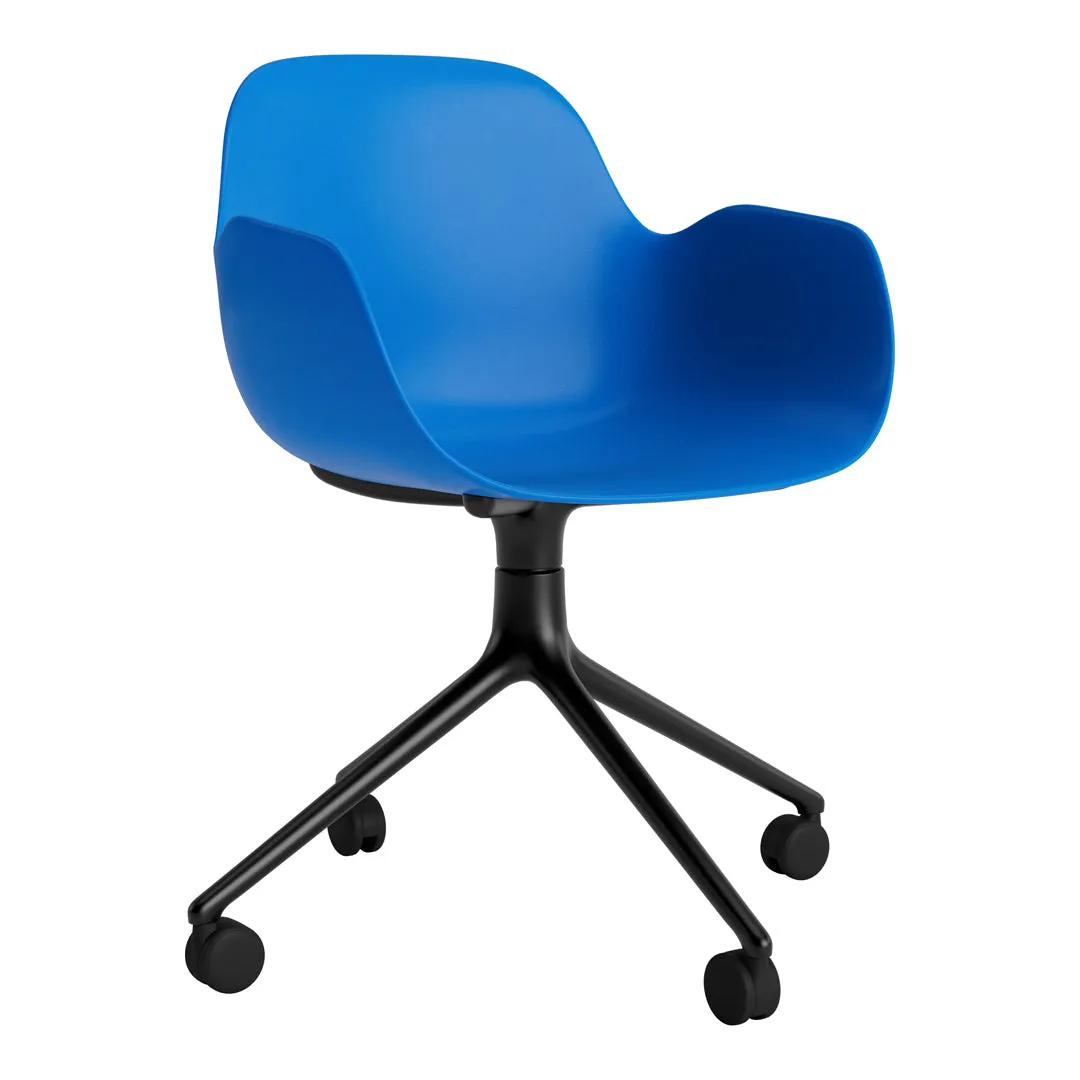Form Armchair - 4W Swivel Base