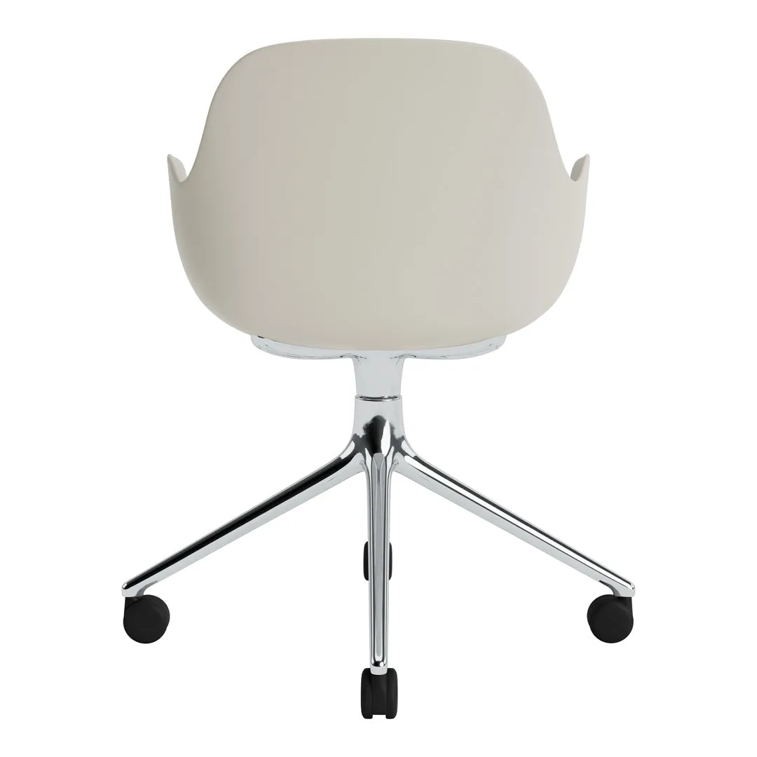 Form Armchair - 4W Swivel Base