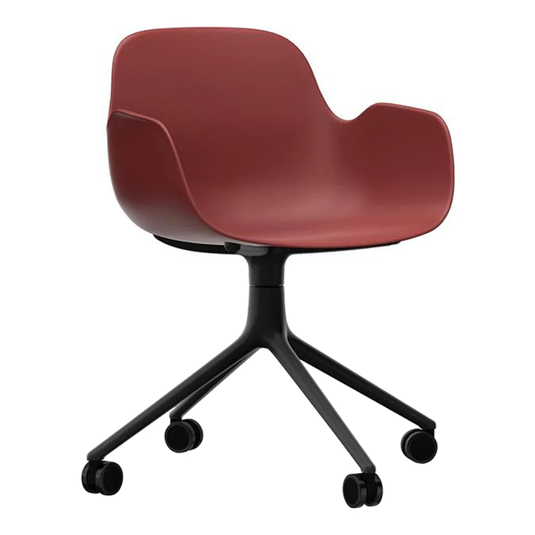 Form Armchair - 4W Swivel Base