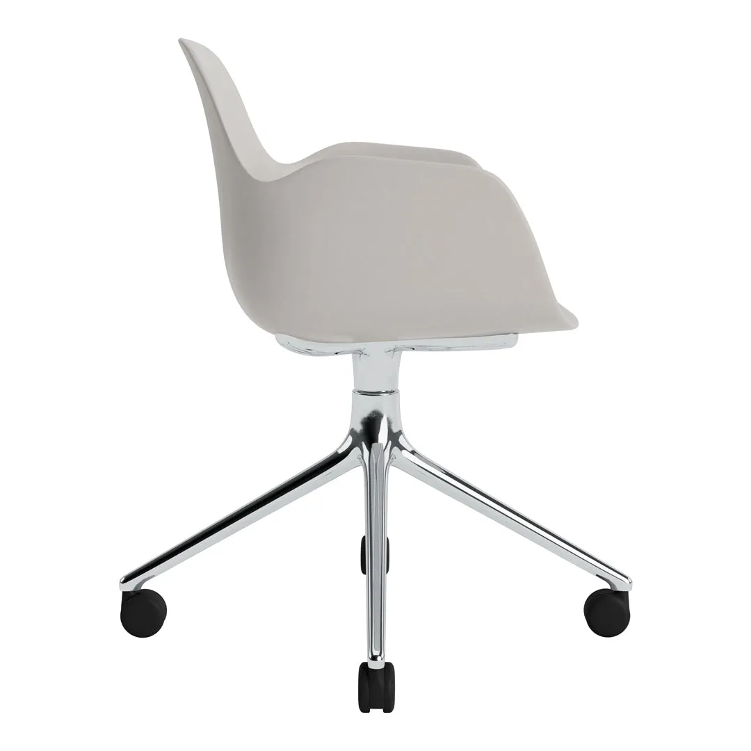 Form Armchair - 4W Swivel Base