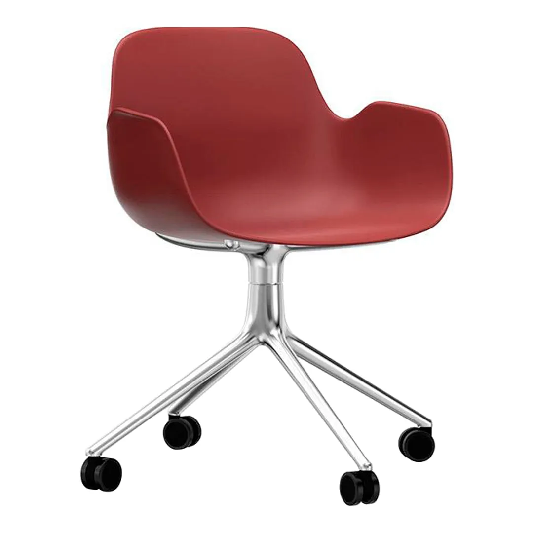 Form Armchair - 4W Swivel Base