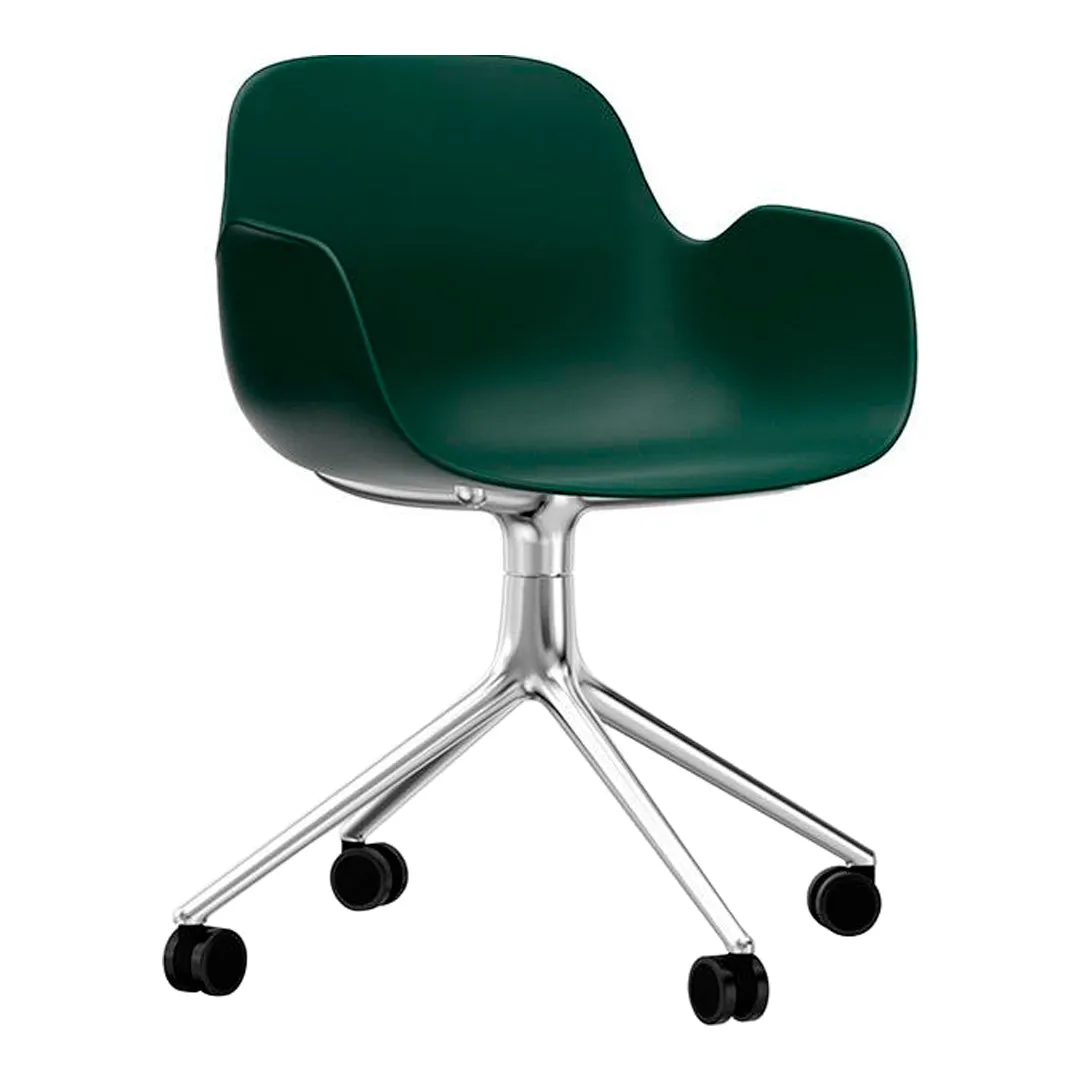 Form Armchair - 4W Swivel Base