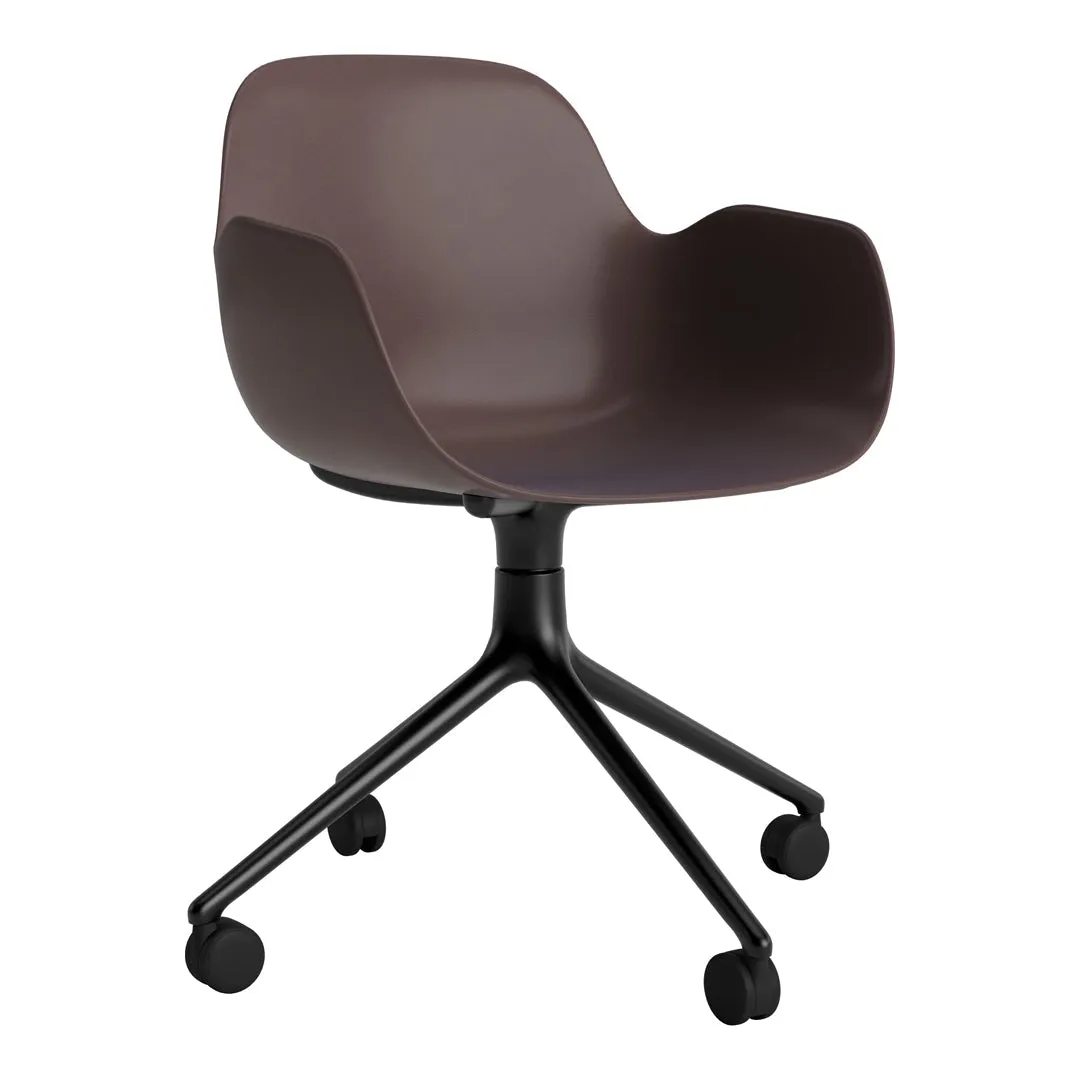 Form Armchair - 4W Swivel Base