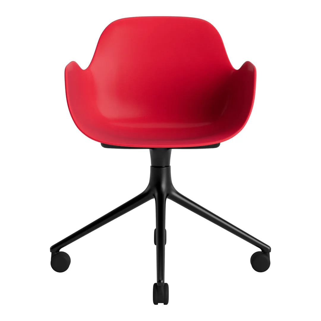 Form Armchair - 4W Swivel Base