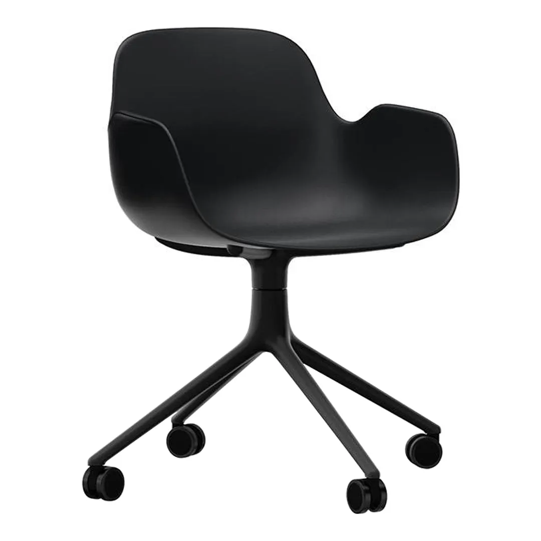Form Armchair - 4W Swivel Base