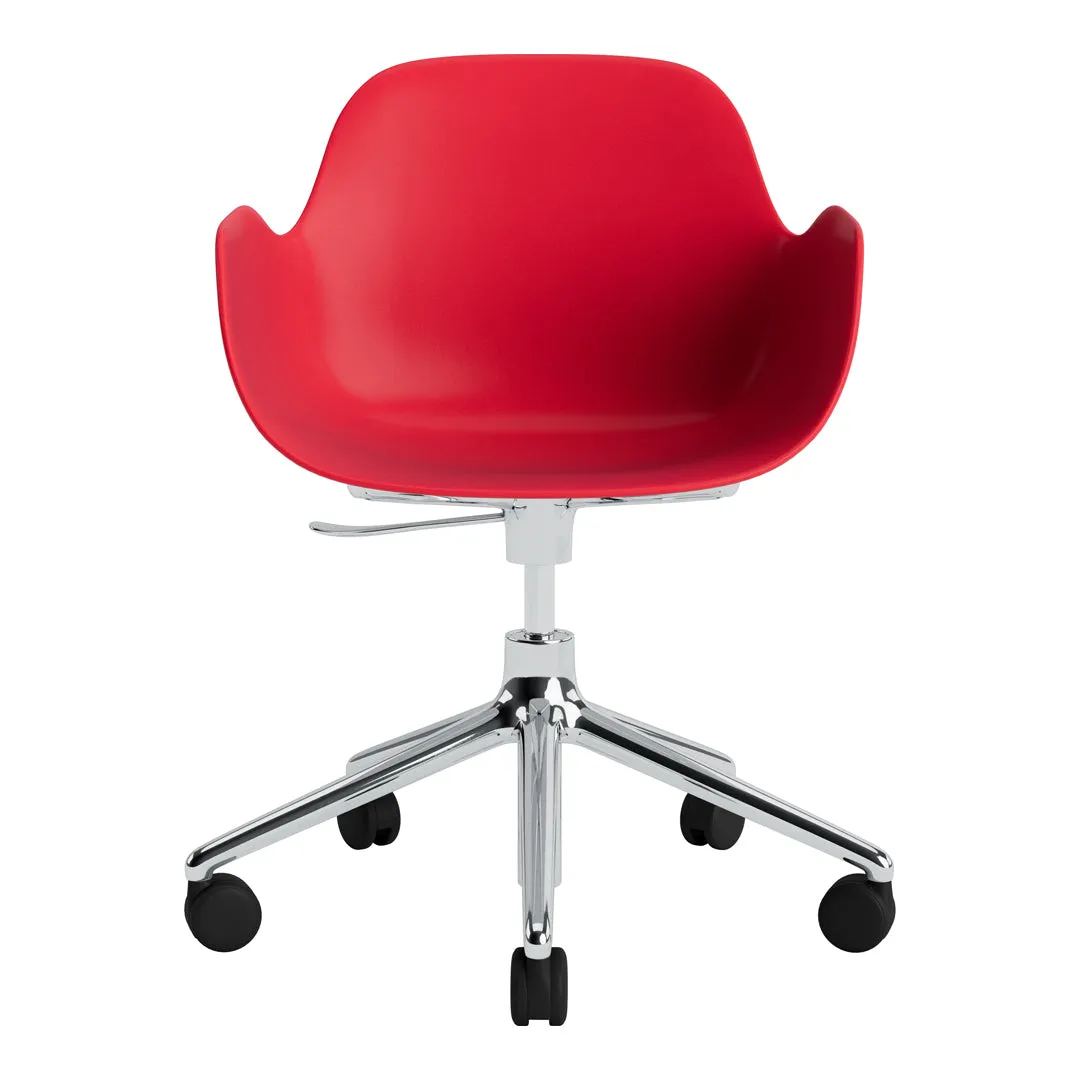 Form Armchair - 5W Swivel Base w/ Gaslift