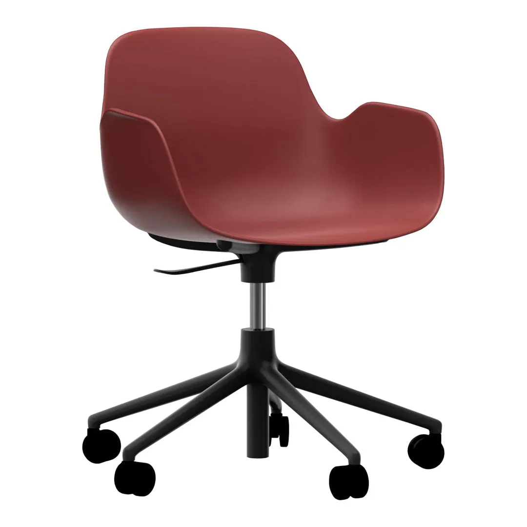 Form Armchair - 5W Swivel Base w/ Gaslift