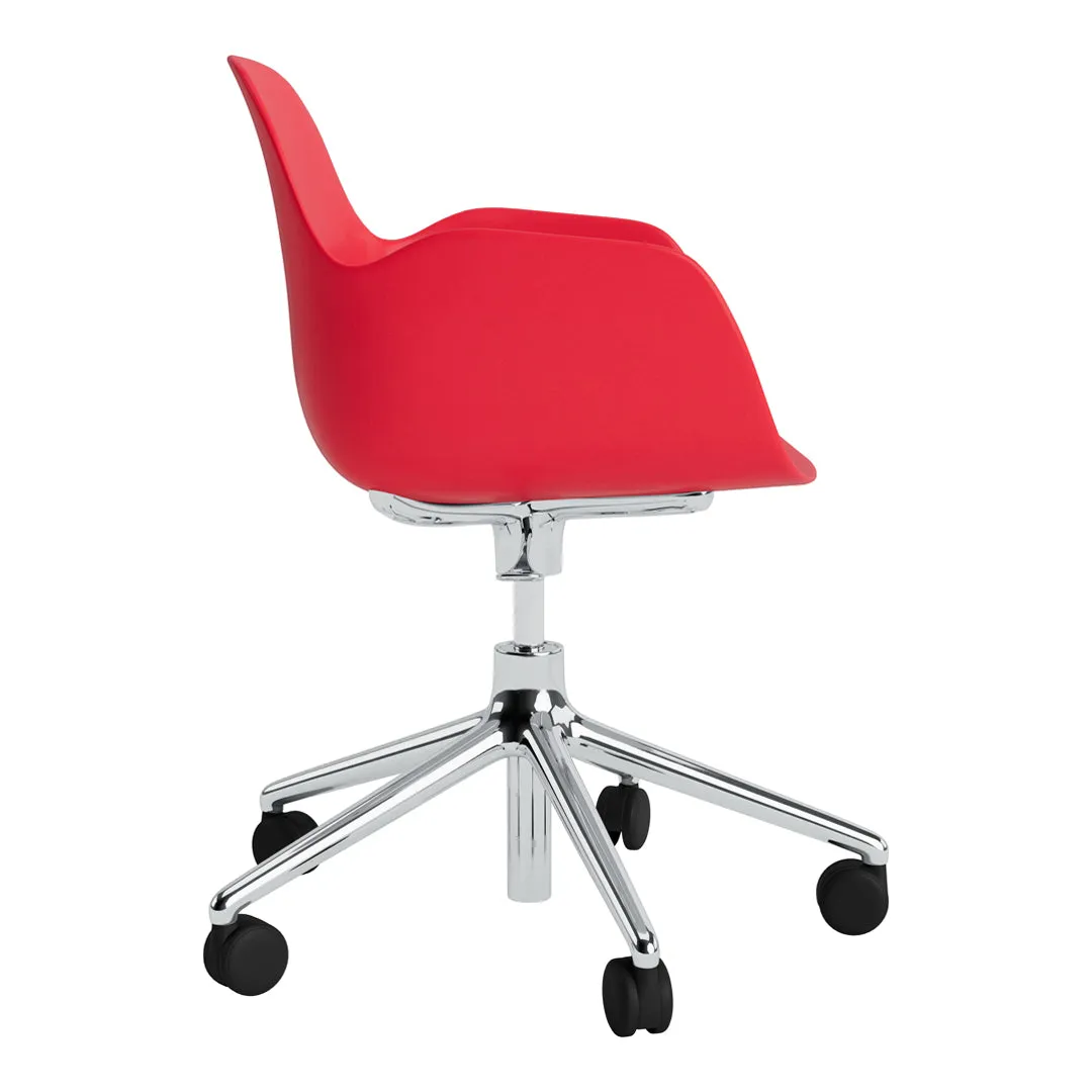 Form Armchair - 5W Swivel Base w/ Gaslift