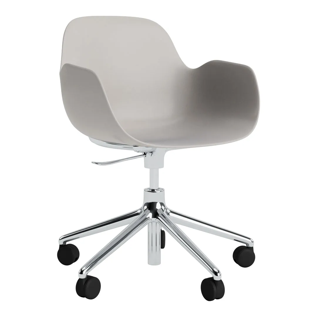 Form Armchair - 5W Swivel Base w/ Gaslift