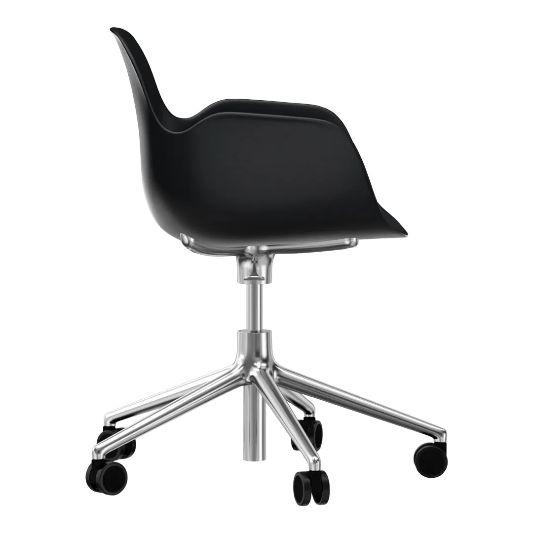 Form Armchair - 5W Swivel Base w/ Gaslift