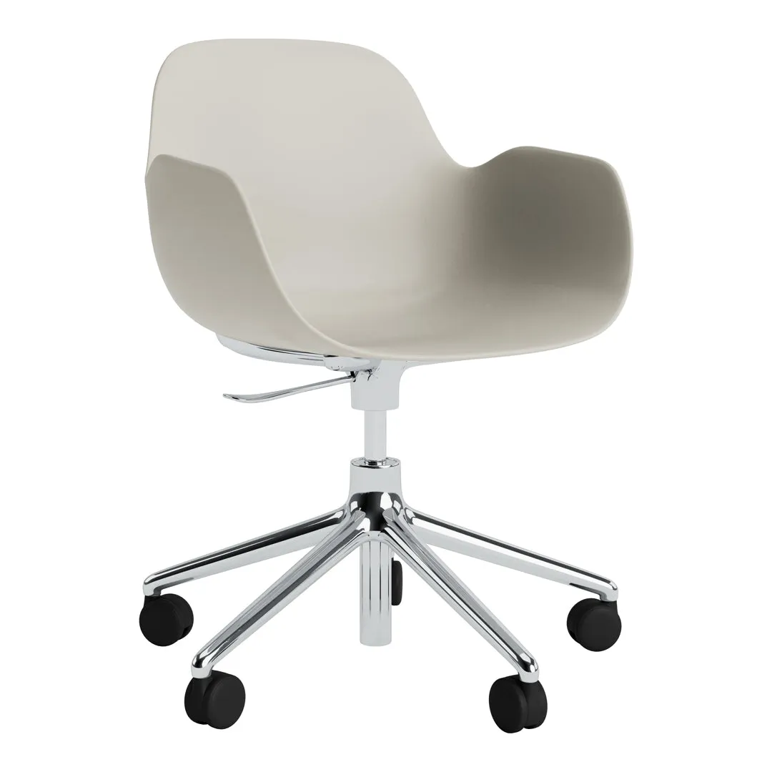 Form Armchair - 5W Swivel Base w/ Gaslift