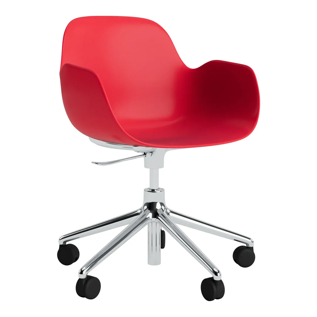 Form Armchair - 5W Swivel Base w/ Gaslift