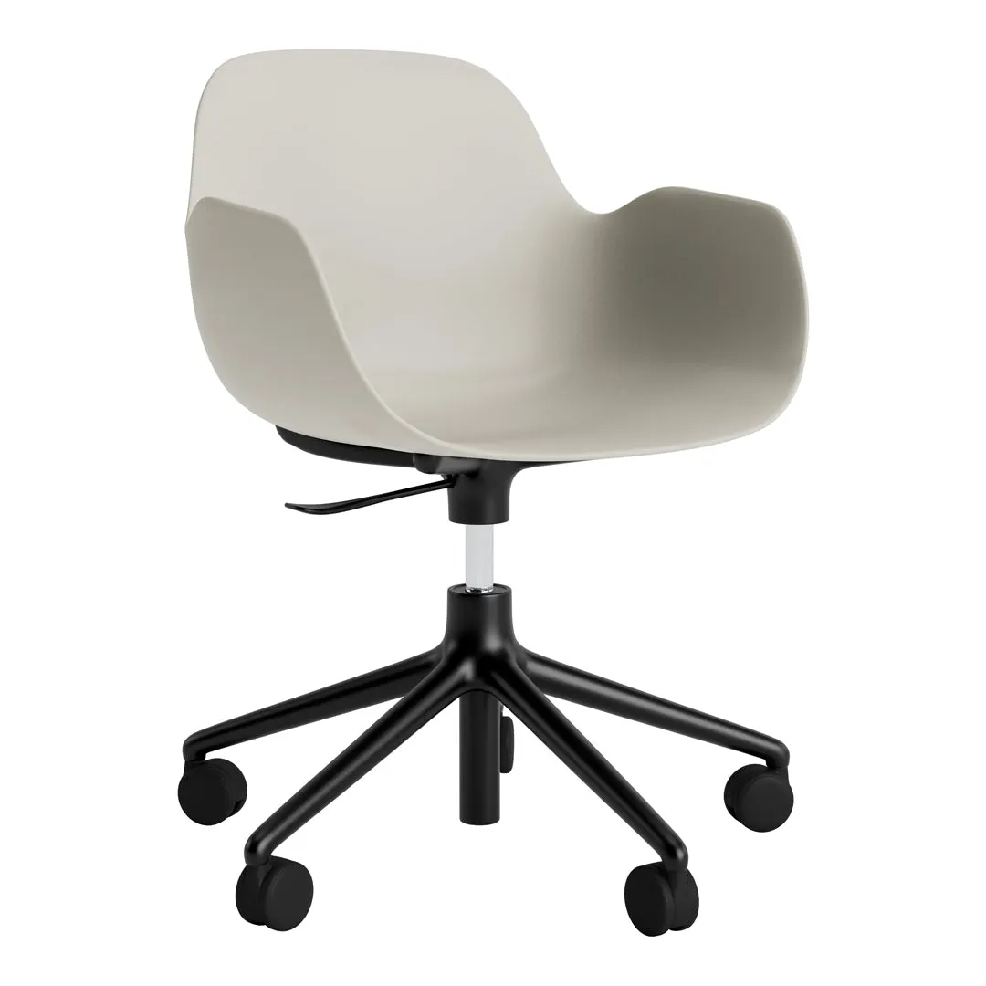Form Armchair - 5W Swivel Base w/ Gaslift