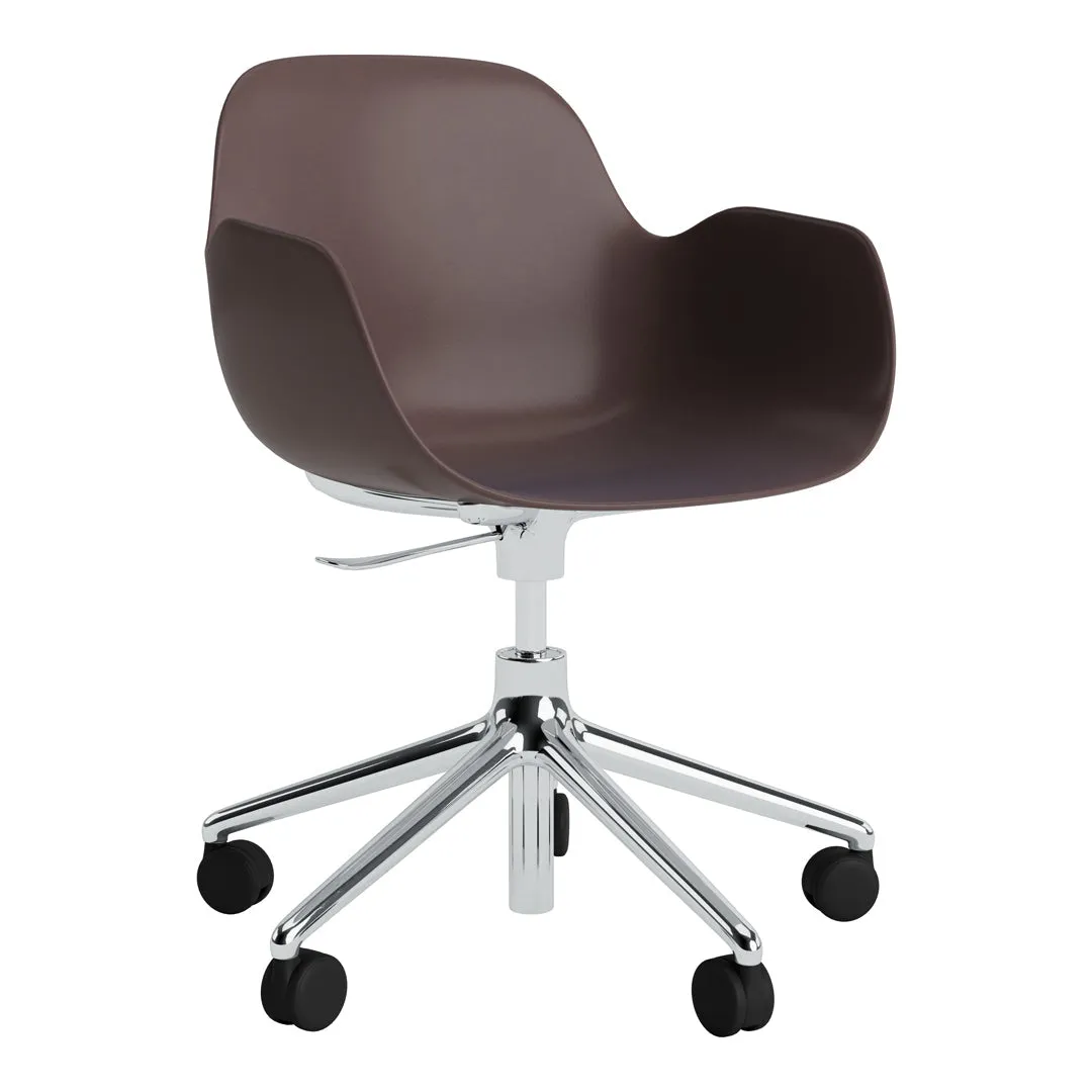 Form Armchair - 5W Swivel Base w/ Gaslift