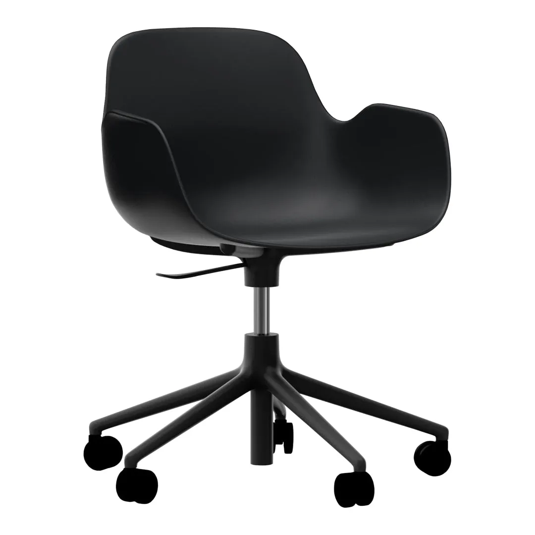 Form Armchair - 5W Swivel Base w/ Gaslift