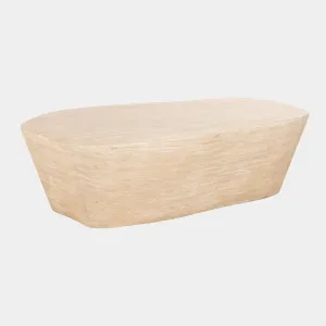 Franklin - 125cm Coffee Table In Faux Travertine