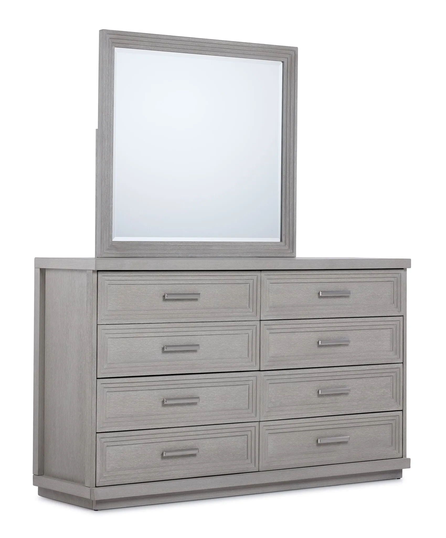 Fresh Perspective Cascade 6-Piece Queen Storage Bench Bedroom Package - Dovetail Grey