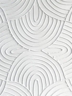 Fresh Perspective Textured Art - Light Brown/White