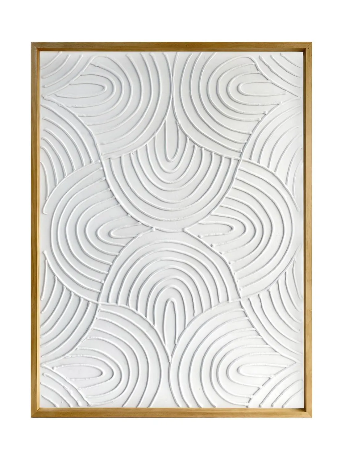 Fresh Perspective Textured Art - Light Brown/White