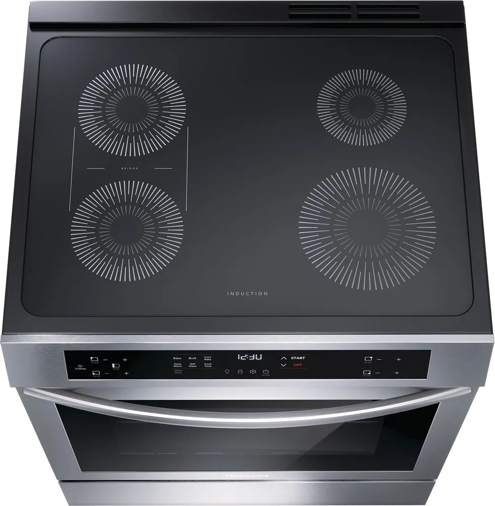 Frigidaire Stainless Steel 30" Freestanding Induction Range with Front Control (5.3 Cu. Ft.) - FCFI308CAS