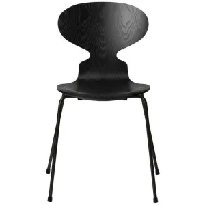 Fritz Hansen Ant™ Chair Dyed Ash Black Shell, Black Base