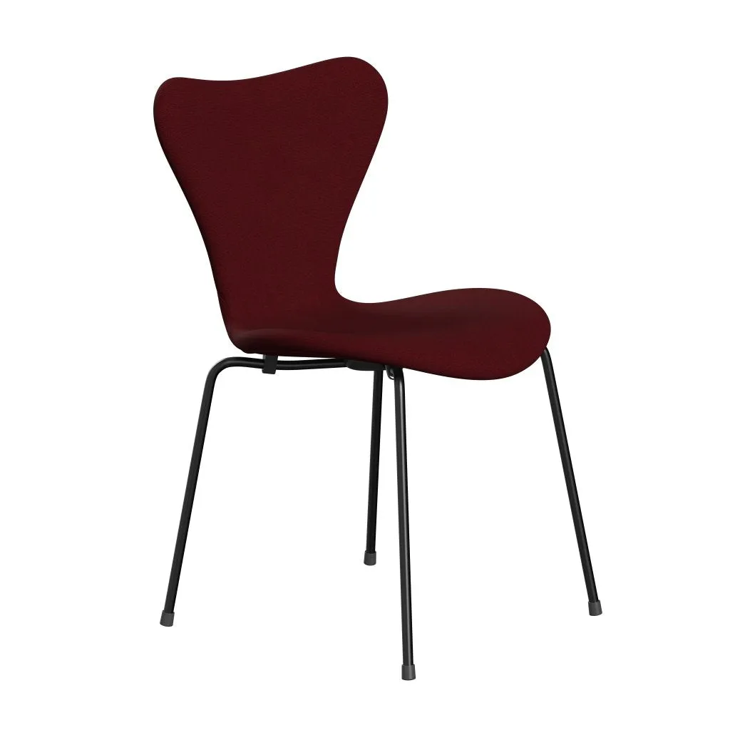 Fritz Hansen Series 7™ Chair Full Upholstery, Black/Christianshavn Red Uni