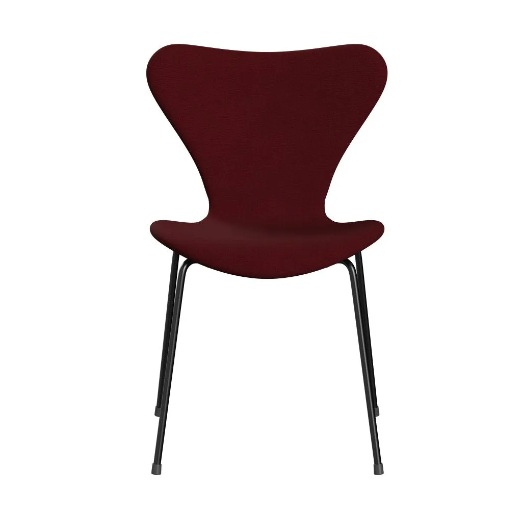 Fritz Hansen Series 7™ Chair Full Upholstery, Black/Christianshavn Red Uni