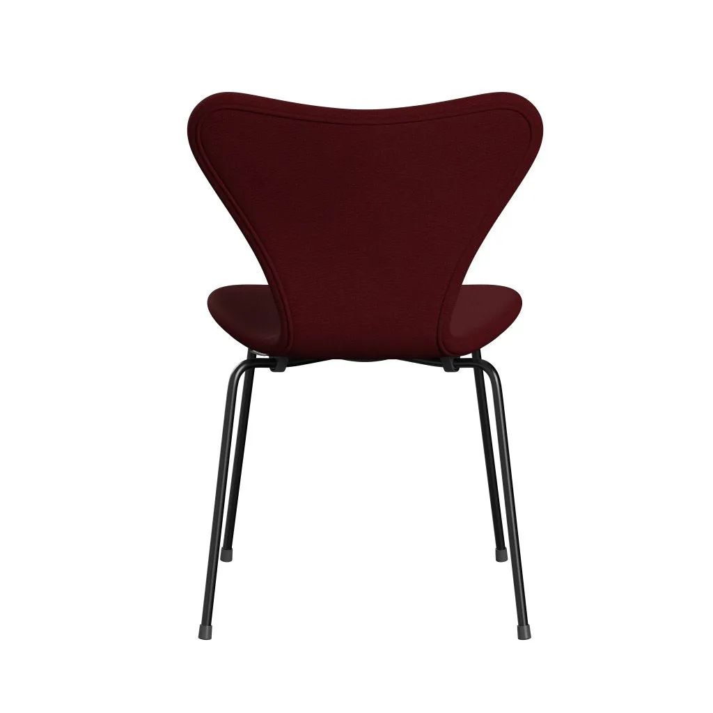 Fritz Hansen Series 7™ Chair Full Upholstery, Black/Christianshavn Red Uni