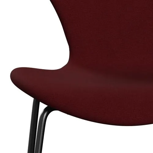 Fritz Hansen Series 7™ Chair Full Upholstery, Black/Christianshavn Red Uni