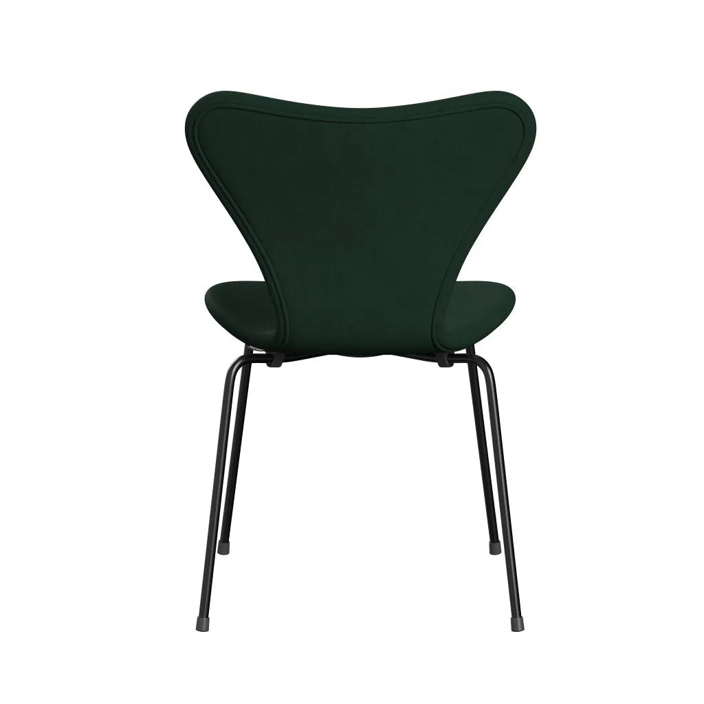 Fritz Hansen Series 7™ Chair Full Upholstery, Black/Comfort Dark Green