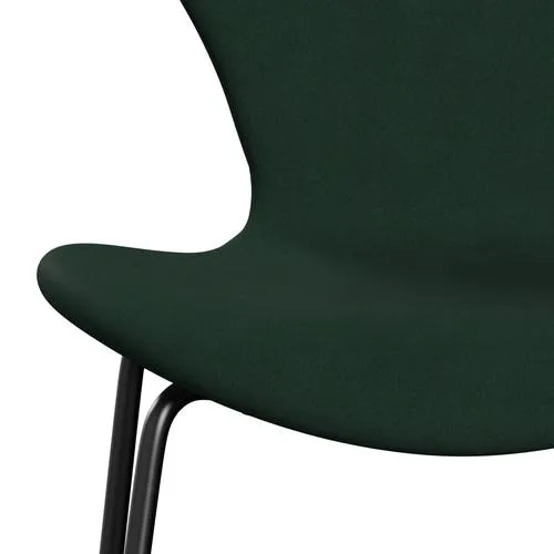 Fritz Hansen Series 7™ Chair Full Upholstery, Black/Comfort Dark Green