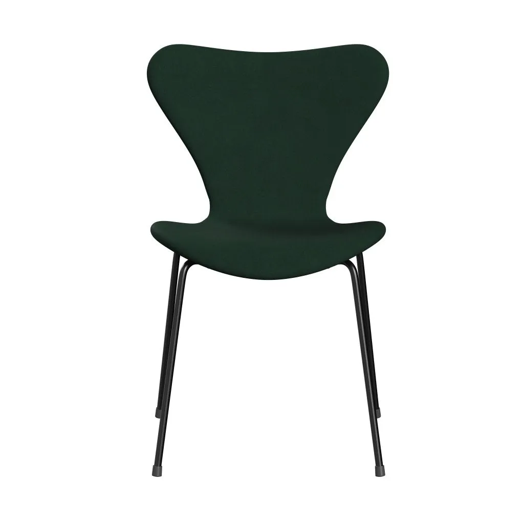 Fritz Hansen Series 7™ Chair Full Upholstery, Black/Comfort Dark Green