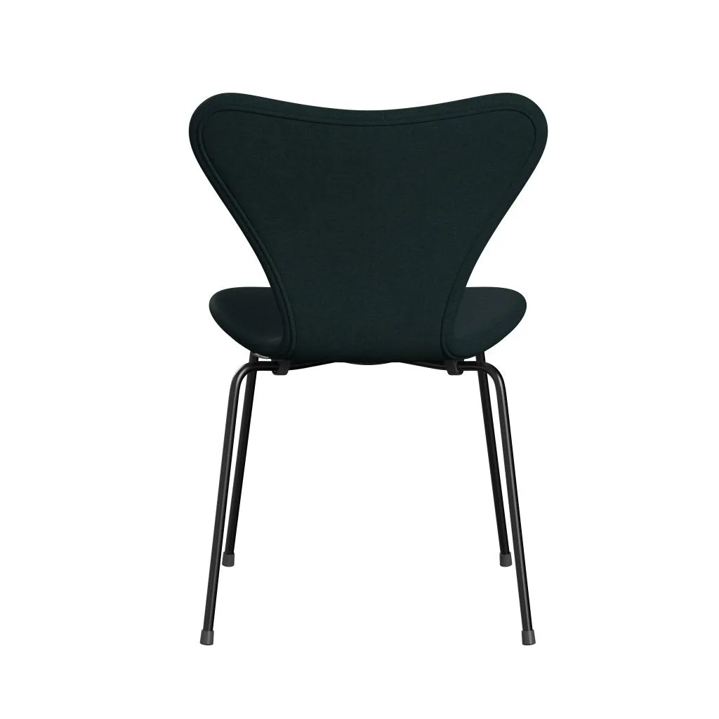 Fritz Hansen Series 7™ Chair Full Upholstery, Black/Divina Dark Green (Div886)