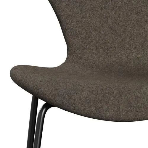Fritz Hansen Series 7™ Chair Full Upholstery, Black/Divina Md Mole