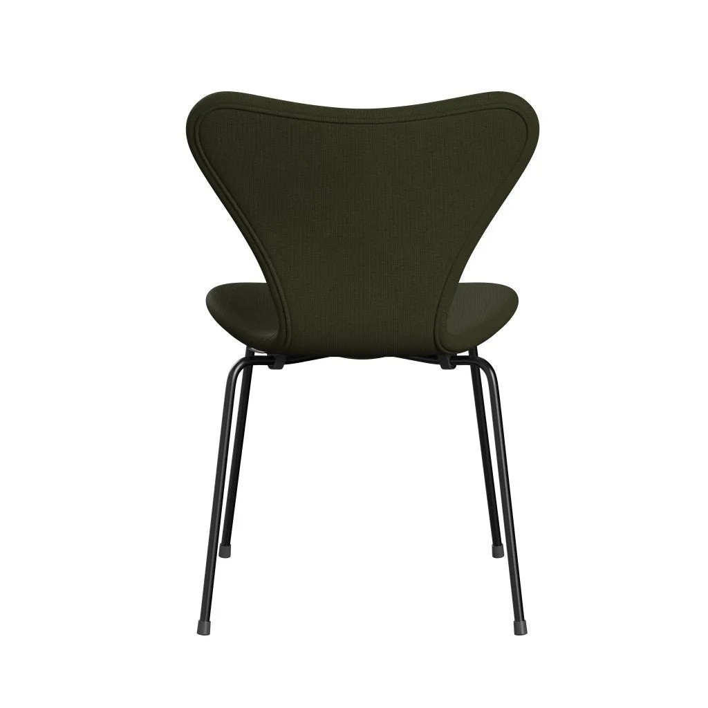 Fritz Hansen Series 7™ Chair Full Upholstery, Black/Fame Dark Brown Green