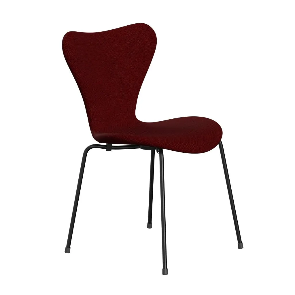 Fritz Hansen Series 7™ Chair Full Upholstery, Black/Hallingdal Dark Red