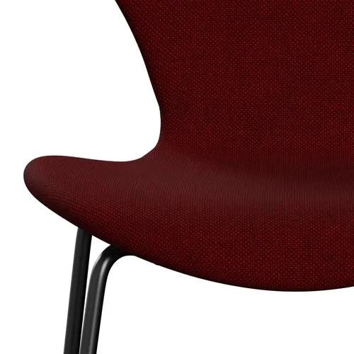 Fritz Hansen Series 7™ Chair Full Upholstery, Black/Hallingdal Dark Red