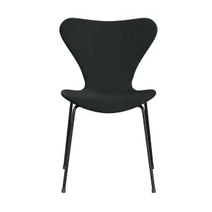 Fritz Hansen Series 7™ Chair Full Upholstery, Black/Remix Dark Blue Grey