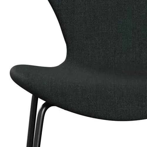 Fritz Hansen Series 7™ Chair Full Upholstery, Black/Remix Dark Blue Grey