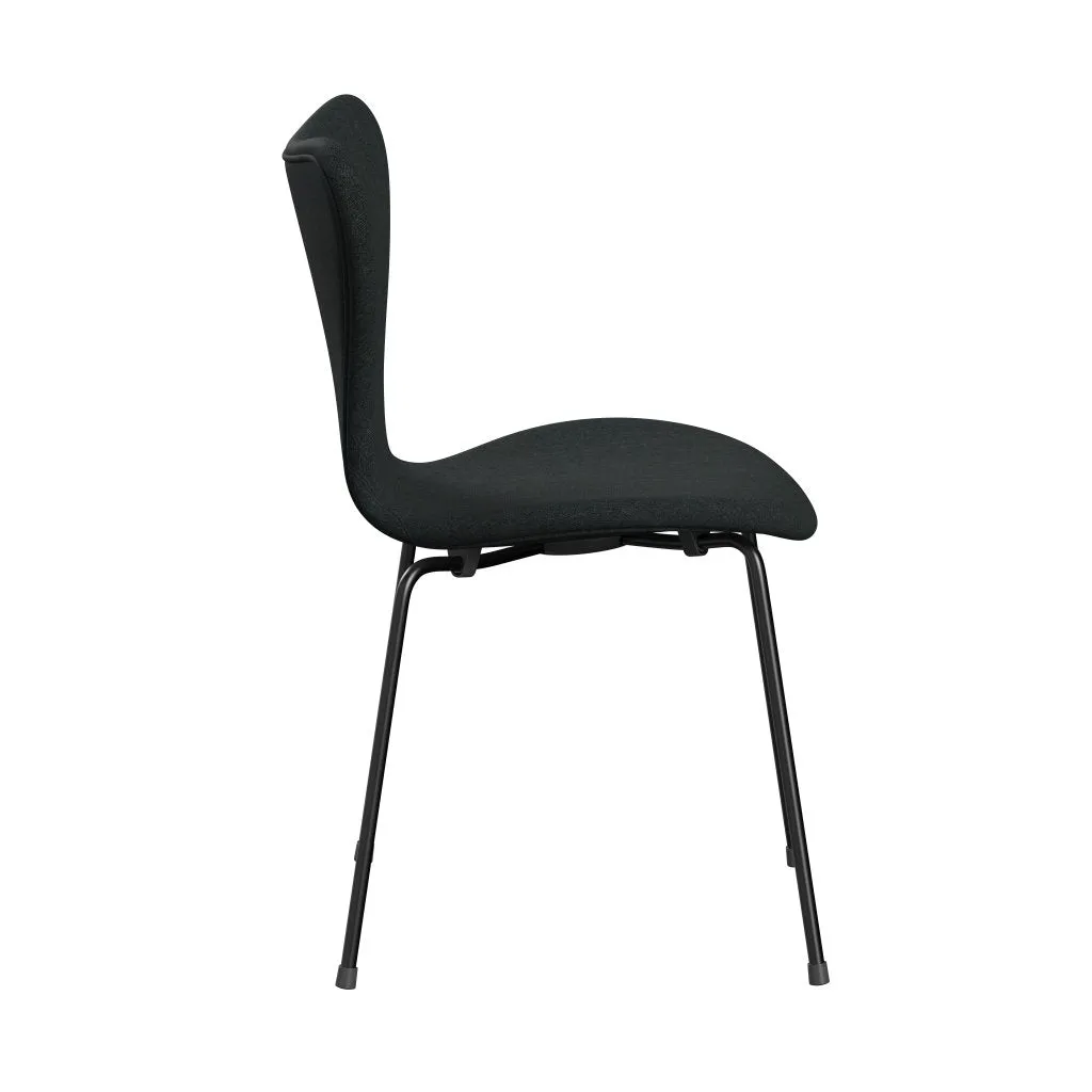 Fritz Hansen Series 7™ Chair Full Upholstery, Black/Remix Dark Blue Grey