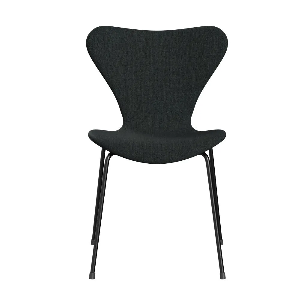 Fritz Hansen Series 7™ Chair Full Upholstery, Black/Remix Dark Blue Grey