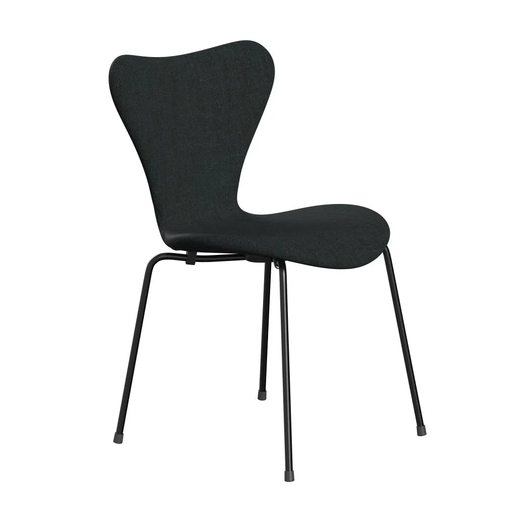 Fritz Hansen Series 7™ Chair Full Upholstery, Black/Remix Dark Blue Grey